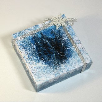 Коробка с конфетами "Морозные узоры 1"