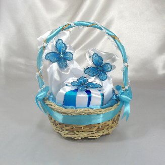 Корзиночка "Синяя бабочка"