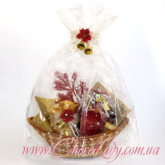 Новогодняя корзинка Золотая палитра