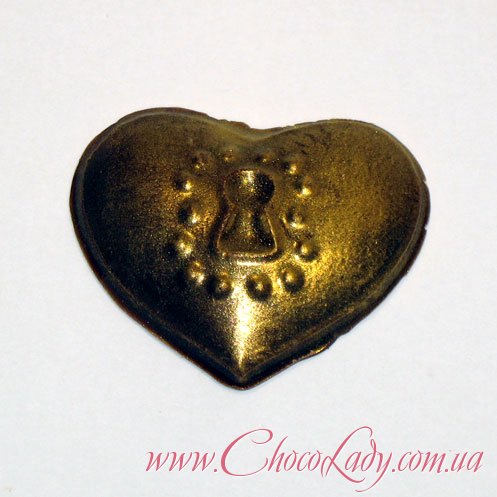Сердечко-замок из шоколада