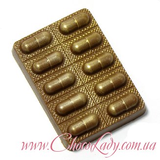 Шоколадные таблетки в капсуле