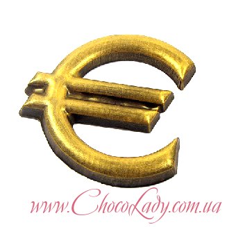 Символ евро из шоколада