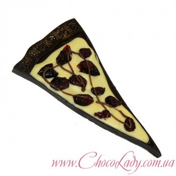Шоколадна піца з журавлиною