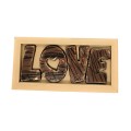 LOVE - шоколадні літери